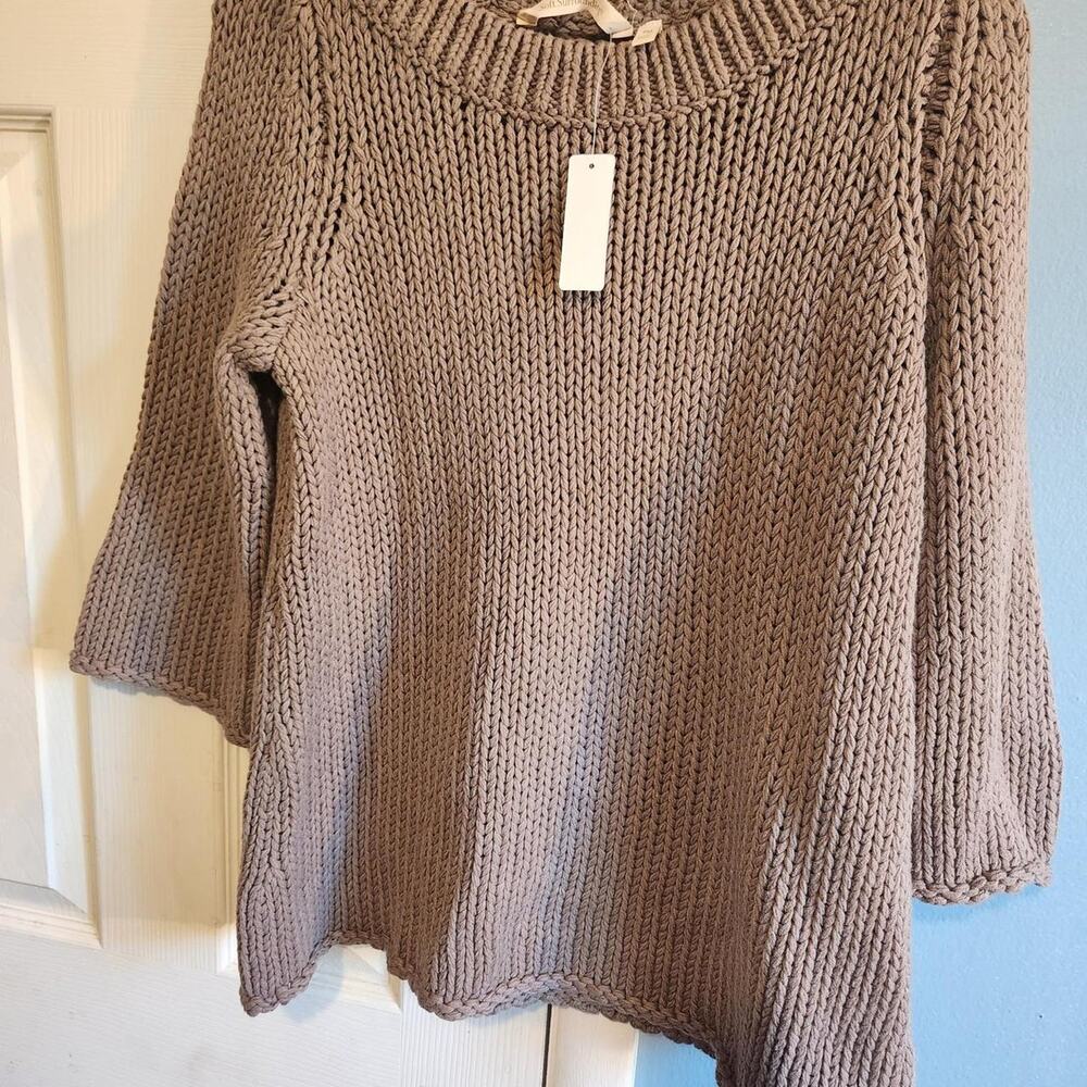 soft surroundings Brown cotton acrylic knit
